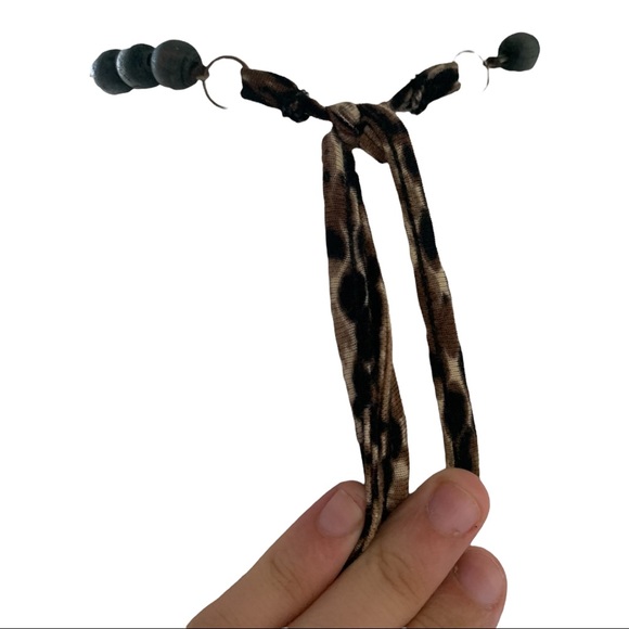 Snakeskin Beaded Halter Top - Picture 4 of 6